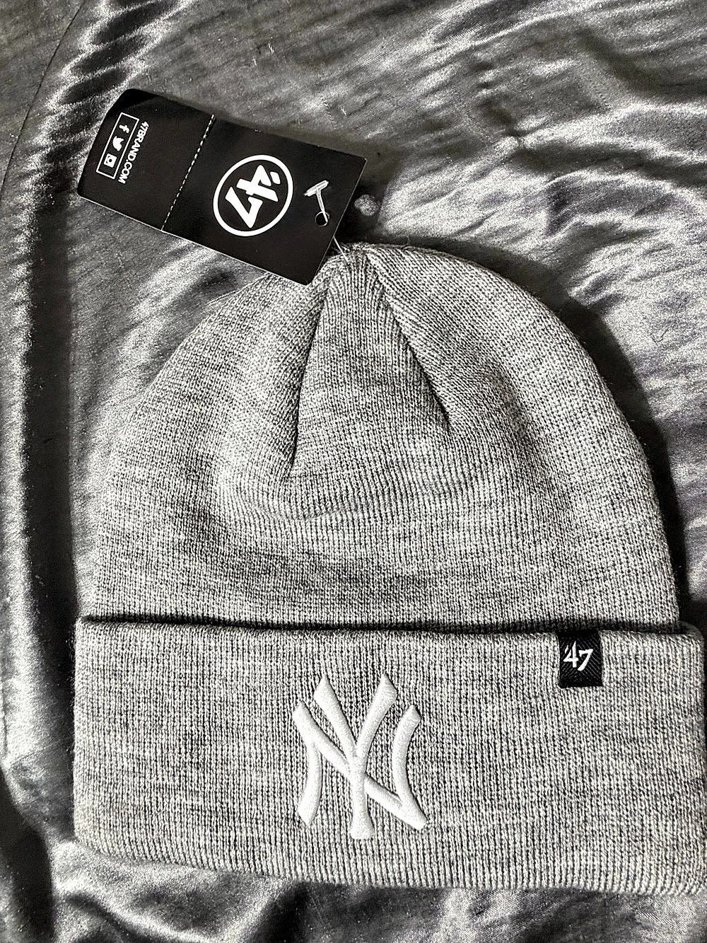 ’47 New York Yankees MLB Beanie Gray NWT